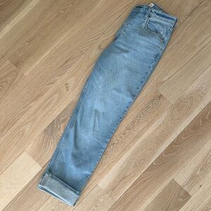 Abercrombie cuffed 90s straight ultra high rise jeans